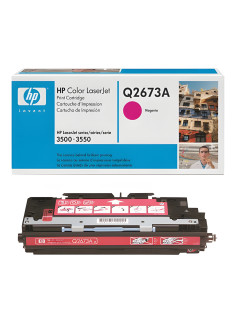 Картридж лазерный HP (Q2673A) ColorLaserJet 3500/3550/3700, пурпурный, оригинальный, ресурс 4000 стр.