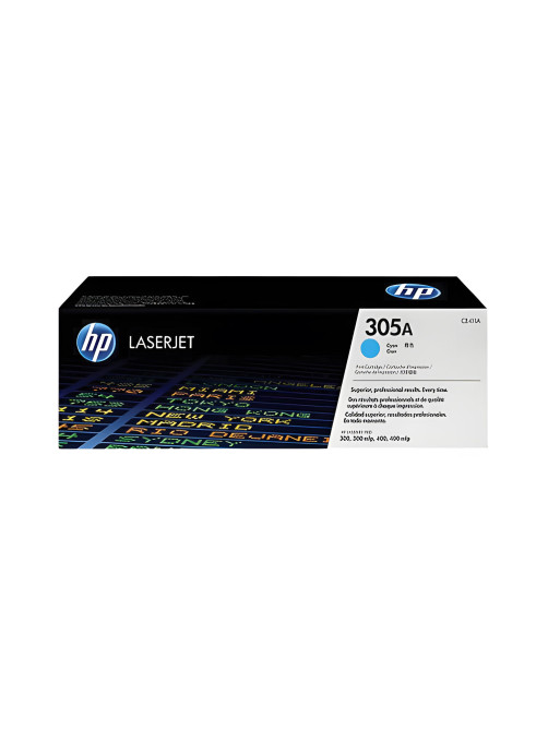 Картридж лазерный HP (CE411A) CLJ Pro M351/M451, №305A, голубой, оригинальный, ресурс 2600 страниц
