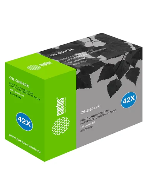 Картридж лазерный CACTUS (CS-Q5942X) для HP LaserJet 4250/4350, ресурс 20000 стр.