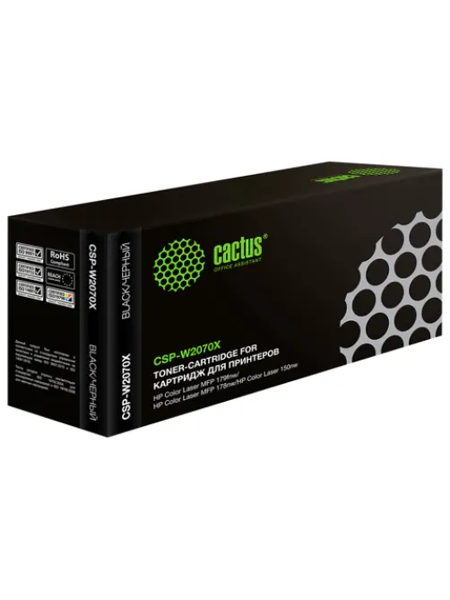 Картридж лазерный CACTUS (CSP-W2070X) для HP Color Laser 150a/150nw/178nw, черный, ресурс 1500 страниц