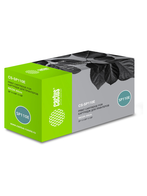 Картридж лазерный CACTUS (CS-SP110E) для RICOH SP 110E/SP 111/SP 111SU/SP 111SF, ресурс 2000 стр.