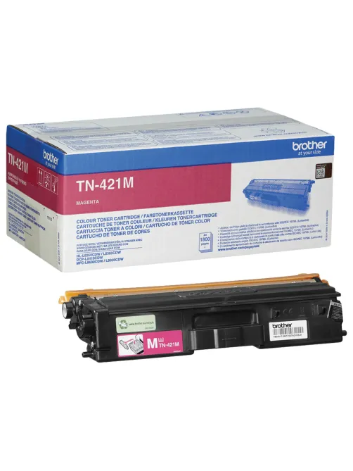 Картридж лазерный BROTHER (TN421M) HLL8260CDW/DCPL8410CDW/MFCL8690CDW, пурпурный, оригинальный, ресурс 1800 страниц