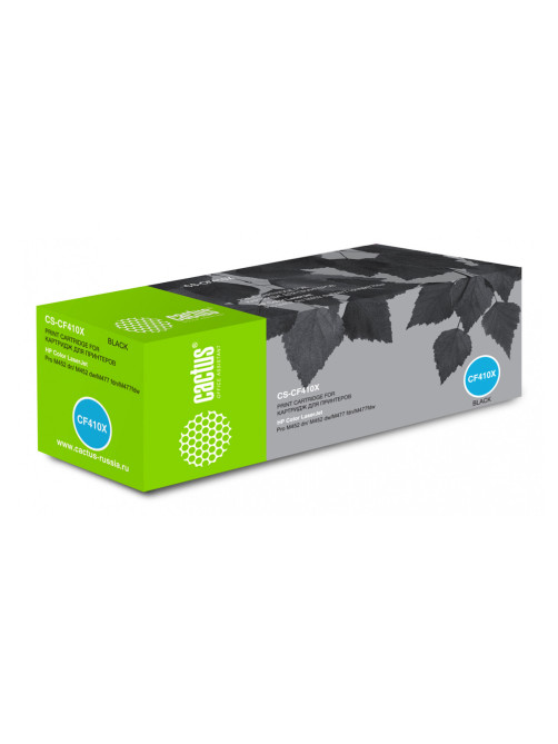 Картридж лазерный CACTUS (CS-CF410X) для HP LaserJet Pro M477fdn/fdw/M452dn/nw, черный, ресурс 6500 стр.