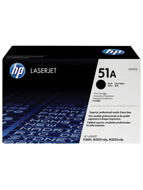 Картридж лазерный HP (Q7551A) LaserJet M3035/3027/P3005 и другие, №51А, оригинальный, ресурс 6500 страниц