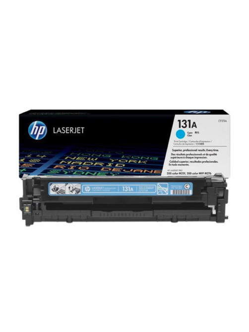 Картридж лазерный HP (CF211A) CLJ Pro 200 M276n/M276nw, №131A, голубой, оригинальный, ресурс 1800 страниц