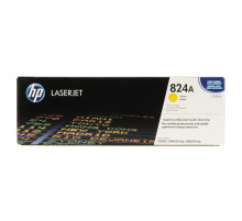 Картридж лазерный HP (CB382A) ColorLaserJet CP6015 и другие, №824A, желтый, оригинальный, ресурс 21000 страниц