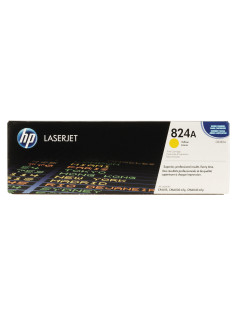 Картридж лазерный HP (CB382A) ColorLaserJet CP6015 и другие, №824A, желтый, оригинальный, ресурс 21000 страниц