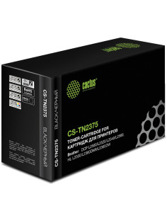 Картридж лазерный CACTUS (CS-TN2375) для BROTHER HL-L2300DR/2340DWR/DCP-L2500, ресурс 2600 стр.