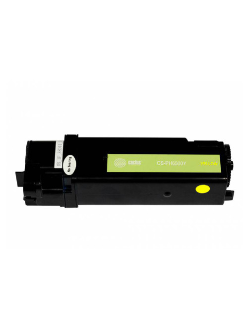 Картридж лазерный CACTUS (CS-PH6500Y) для XEROX Phaser 6500/WC6505, желтый, ресурс 2500 стр.