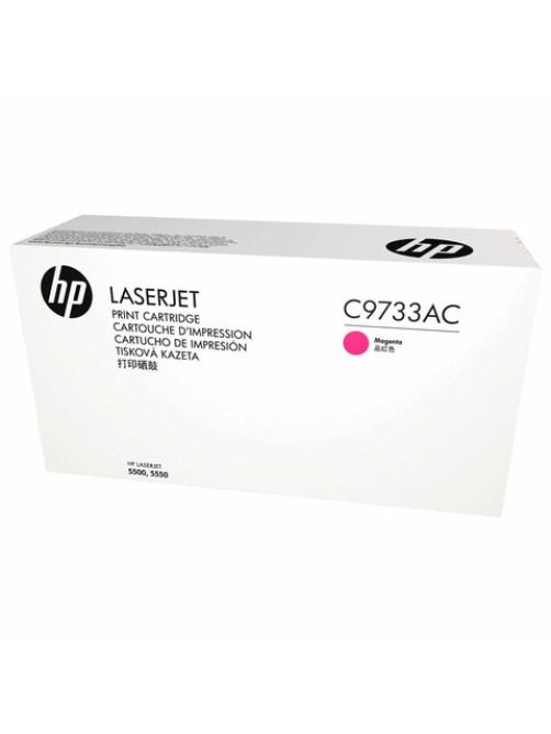 Картридж лазерный HP (C9733A) Color LaserJet 5500/5550, №645A, пурпурный, оригинальный, ресурс 12000 страниц