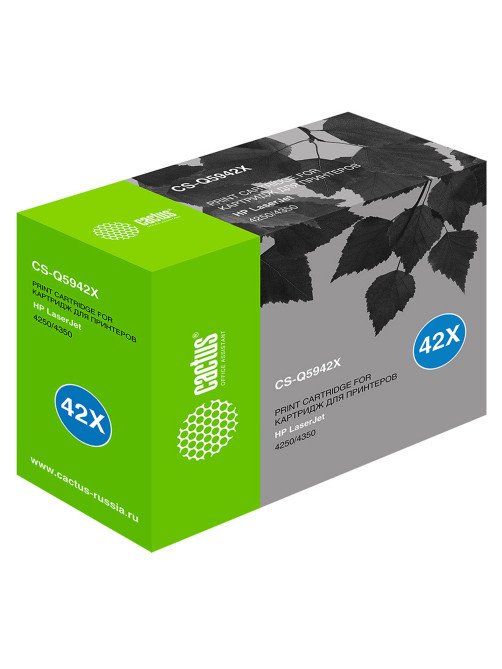 Картридж лазерный CACTUS (CS-Q5942X) для HP LaserJet 4250/4350, ресурс 20000 стр.