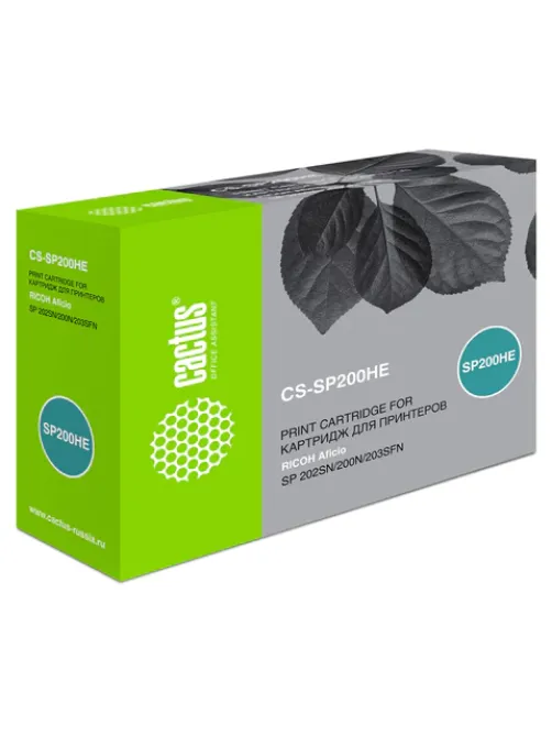 Картридж лазерный CACTUS (CS-SP200HE) для RICOH SP 210/SP 212w, ресурс 2600 стр.
