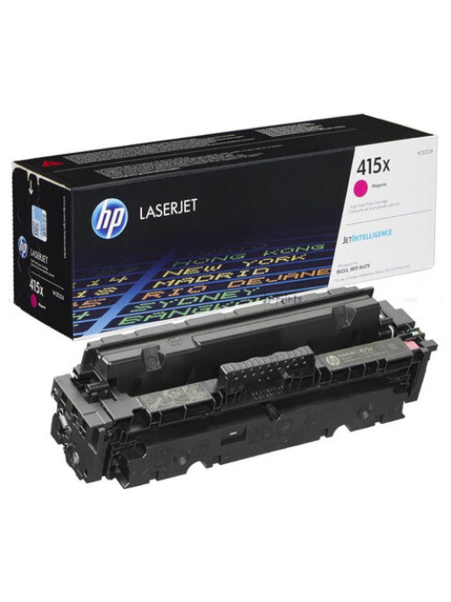 Картридж лазерный HP (W2033X) Color LaserJet M454dn/M479dw и др, №415X, пурпурный, оригинальный, ресурс 6000 страниц