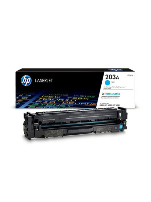 Картридж лазерный HP (CF541A) LaserJet Pro M254/M280/M281, №203A, голубой, оригинальный, ресурс 1300 страниц