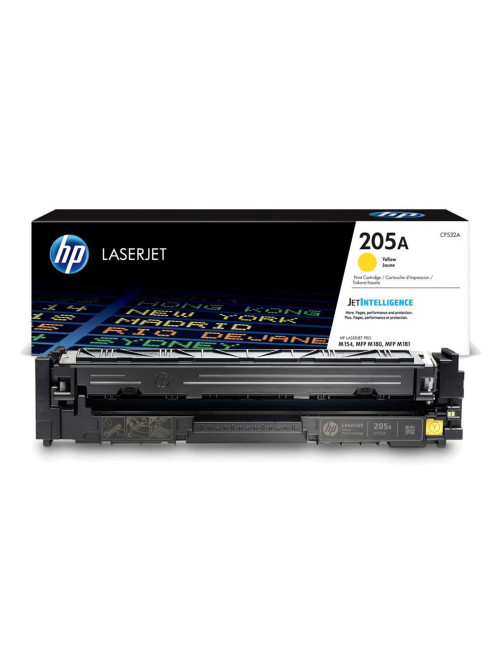 Картридж лазерный HP (CF532A) LaserJet Pro M180/M181, №205A, желтый, оригинальный, ресурс 900 страниц