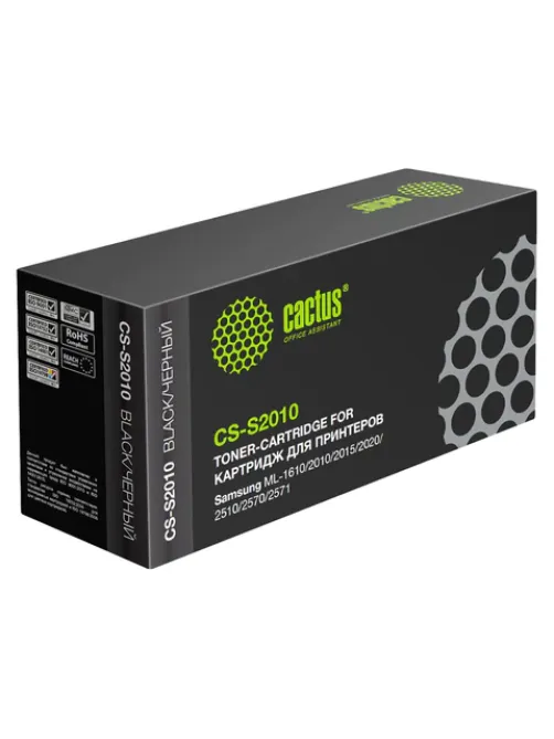 Картридж лазерный CACTUS (CS-S2010) для SAMSUNG ML-1610/2010/2015/2020/2510/2570, ресурс 3000 стр.