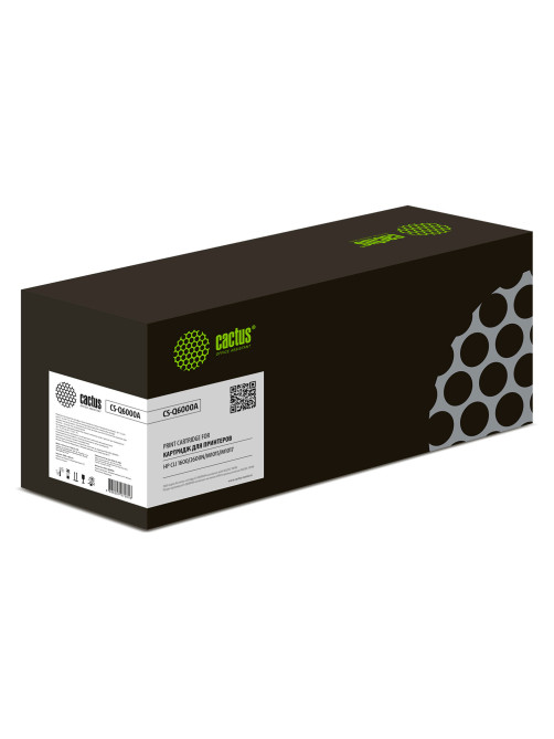 Картридж лазерный CACTUS (CS-Q6000A) для HP ColorLaserJet CM1015/2600, черный, ресурс 2500 страниц