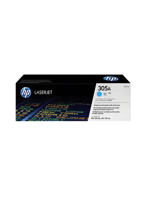 Картридж лазерный HP (CE411A) CLJ Pro M351/M451, №305A, голубой, оригинальный, ресурс 2600 страниц