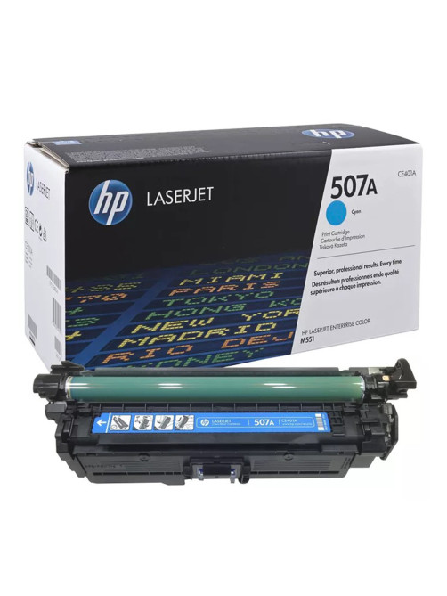 Картридж лазерный HP (CE401A) LaserJet Pro M570dn/M570dw, №507A, голубой, оригинальный, ресурс 6000 страниц