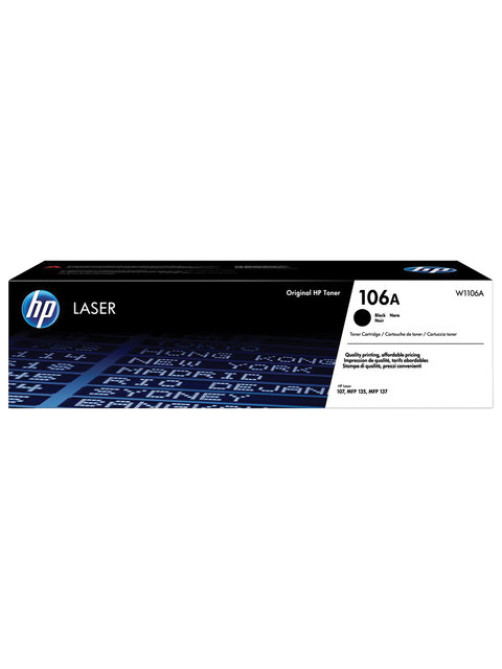 Картридж лазерный HP (W1106A) Laser 135a/135w/137fnw, №106A, оригинальный, ресурс 1000 страниц