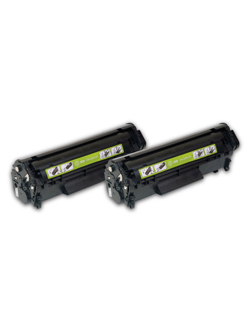 Картридж лазерный CACTUS (CS-Q2612AD) для HP LaserJet 1018/М1005, КОМПЛЕКТ 2 шт., ресурс 2х2000 страниц