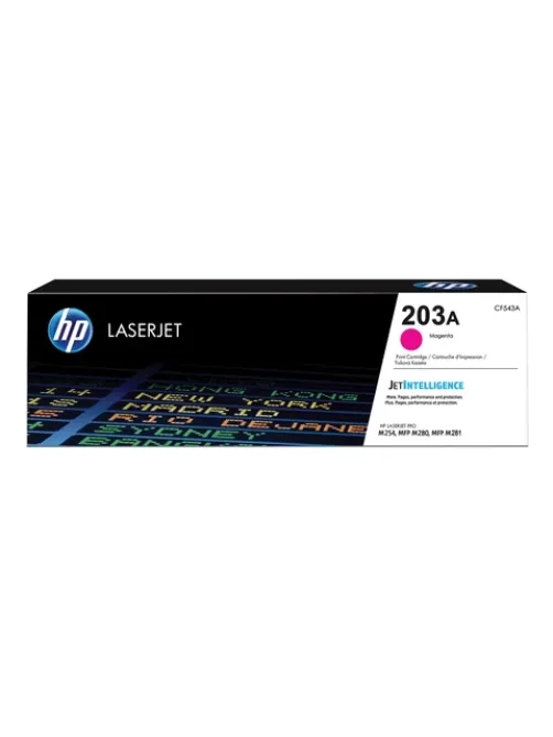 Картридж лазерный HP (CF543A) LaserJet Pro M254/M280/M281, №203A, пурпурный, оригинальный, ресурс 1300 страниц