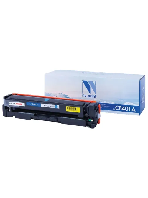 Картридж лазерный NV PRINT (NV-CF401A) для HP M252dw/M252n/M274n/M277dw/M277n7, голубой, ресурс 1400 страниц