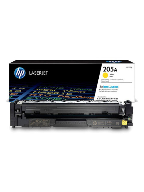 Картридж лазерный HP (CF532A) LaserJet Pro M180/M181, №205A, желтый, оригинальный, ресурс 900 страниц