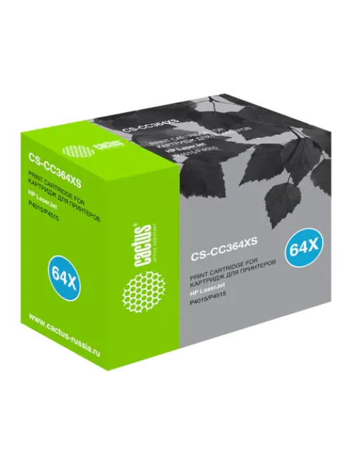 Картридж лазерный CACTUS (CS-CC364XS) для HP LaserJet P4015/P4515, ресурс 24000 страниц