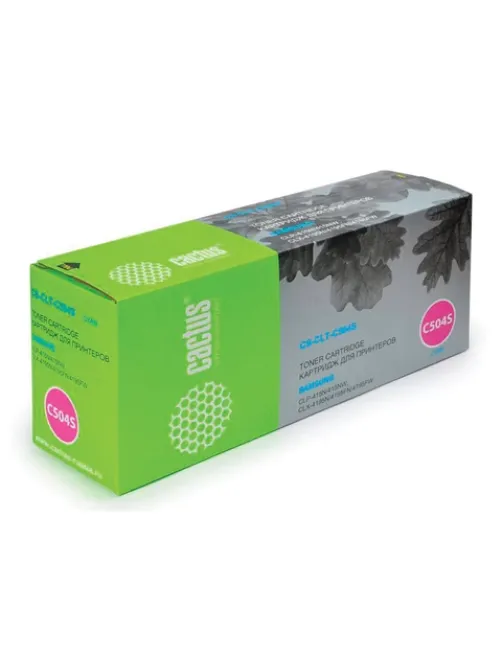 Картридж лазерный CACTUS (CS-CLT-C504S) для SAMSUNG CLX-4195FN/CLP-415N, голубой, ресурс 1800 стр.
