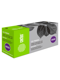 Картридж лазерный CACTUS (CS-TN6600) для BROTHER HL-1030/1230/1240/1250/1270N/1440, ресурс 6000 стр.
