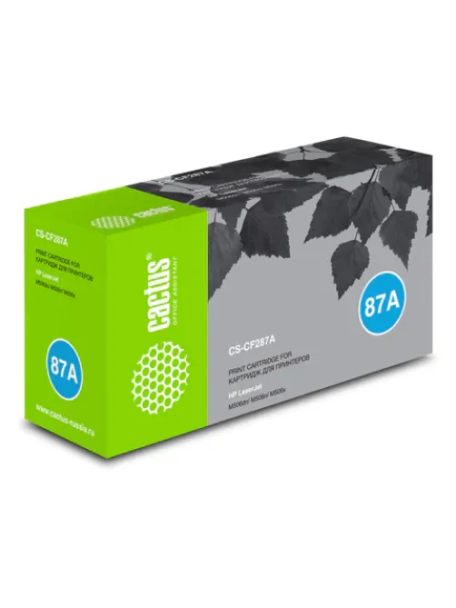 Картридж лазерный CACTUS (CS-CF287A) для HP LaserJet M506dn/M506x/M527dn, ресурс 9000 стр.