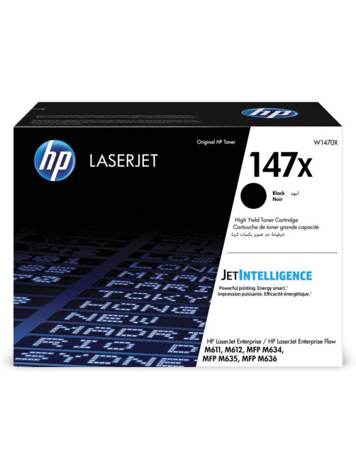 Картридж лазерный HP (W1470X) LaserJet M611dn/M612dn/M635/M636, №147X, оригинальный, ресурс 25000 страниц