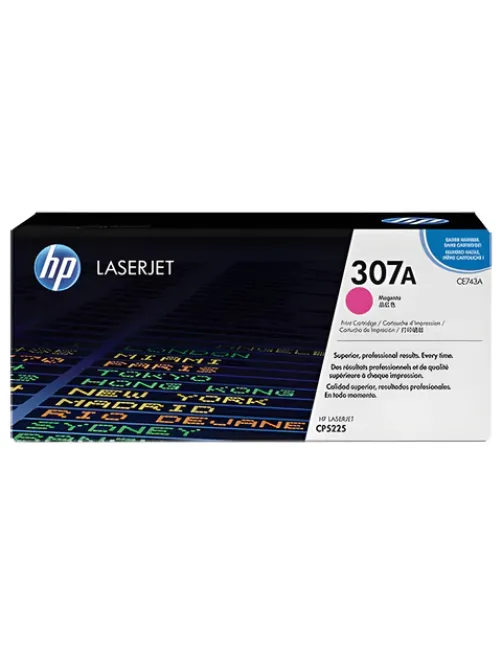 Картридж лазерный HP (CE743A) CLJ CP5225/5225N, №307A, пурпурный, оригинальный, ресурс 7300 страниц