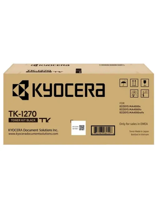 Тонер-картридж KYOCERA (TK-1270) ECOSYS MA4000x/MA4000fx/MA4000wifx, ресурс 10000 стр., оригинальный, 1T0C140NL0