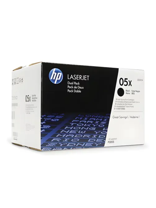 Картридж лазерный HP (CE505XD) HP LaserJet P2055, №05X, КОМПЛЕКТ 2 шт., оригинальный, ресурс 2 х 6500 страниц