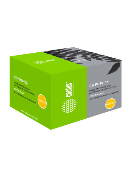 Картридж лазерный CACTUS (CS-PH3010X) для XEROX Phaser 3010/WC3045, черный, ресурс 2300 стр.