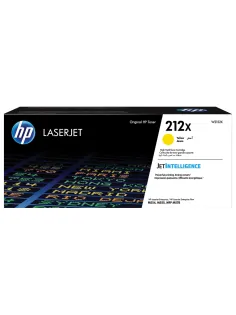 Картридж лазерный HP (W2122X) Color LaserJet M554/M555, №212X, желтый, оригинальный, ресурс 10 000 страниц