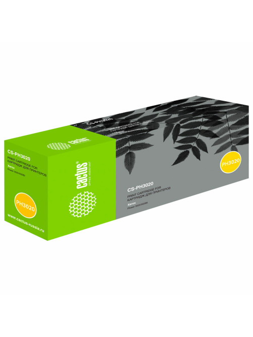 Картридж лазерный CACTUS (CS-PH3020X) 106R03048 для XEROX Phaser 3020/WC3025, КОМПЛЕКТ 2 шт. х 1500 страниц