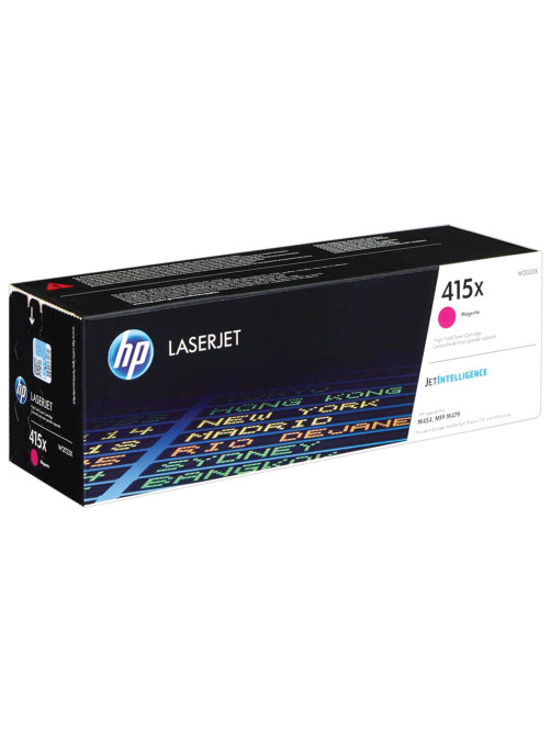 Картридж лазерный HP (W2033X) Color LaserJet M454dn/M479dw и др, №415X, пурпурный, оригинальный, ресурс 6000 страниц