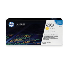 Картридж лазерный HP (CE272A) Color LaserJet Enterprise CP5525, №650A, желтый, оригинальный, ресурс 15000 страниц