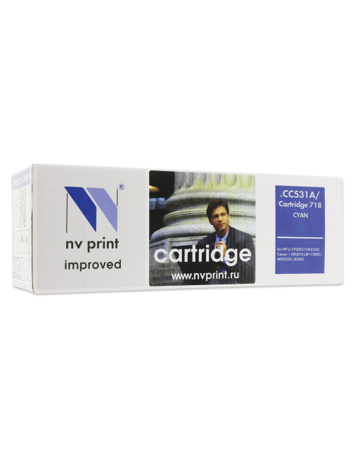 Картридж лазерный NV PRINT (NV-718C) для CANON LBP7200Cdn/MF8330Cdn/8350Cdn, голубой, ресурс 2900 стр., NV-CC531A/718C