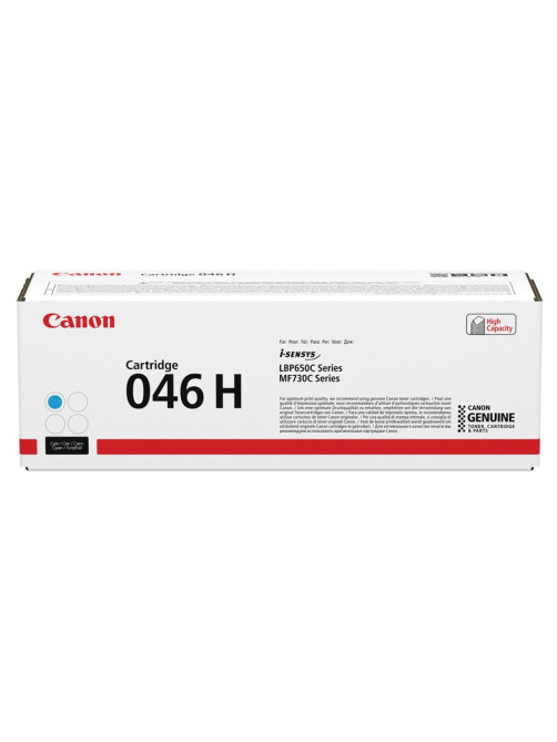 Картридж лазерный CANON (046HC) i-SENSYS LBP653Cdw / 654Cx / MF732Cdw / 734Cdw, голубой, ресурс 5000 страниц, оригинальный, 1253C002