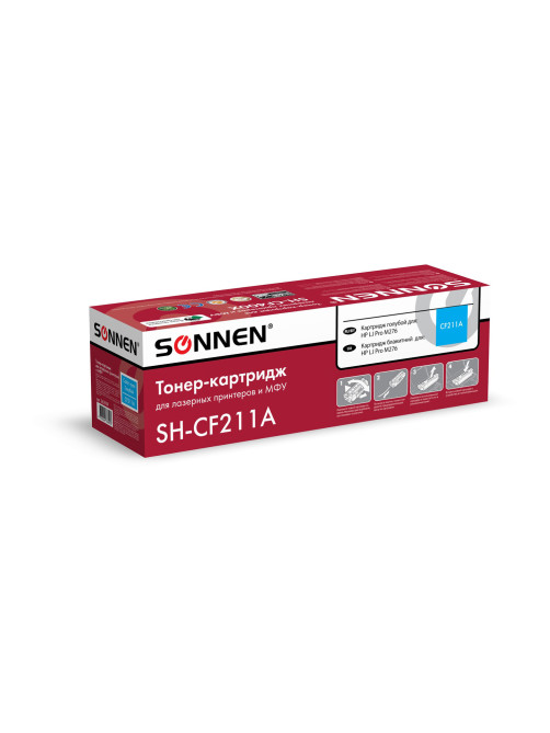 Картридж лазерный SONNEN (SH-CF211A) для HP LJ Pro M276 ВЫСШЕЕ КАЧЕСТВО, голубой, 1800 страниц, 363959