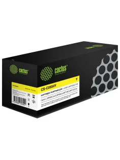 Картридж лазерный CACTUS (CS-C055HY) для Canon LBP663Cdw/664Cx/MF746Cx/742Cdw, желтый, ресурс 5900 страниц