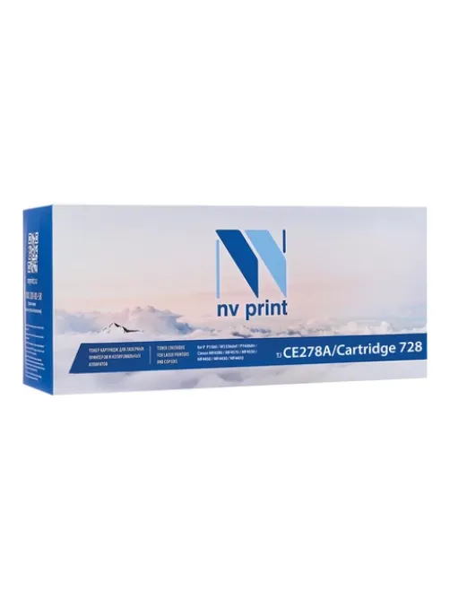 Картридж лазерный NV PRINT (NV-CE278A/728) для HP/CANON LJ P1566/P1606/ MF4410/4430, ресурс 2100 стр., NV-CE278A/Canon