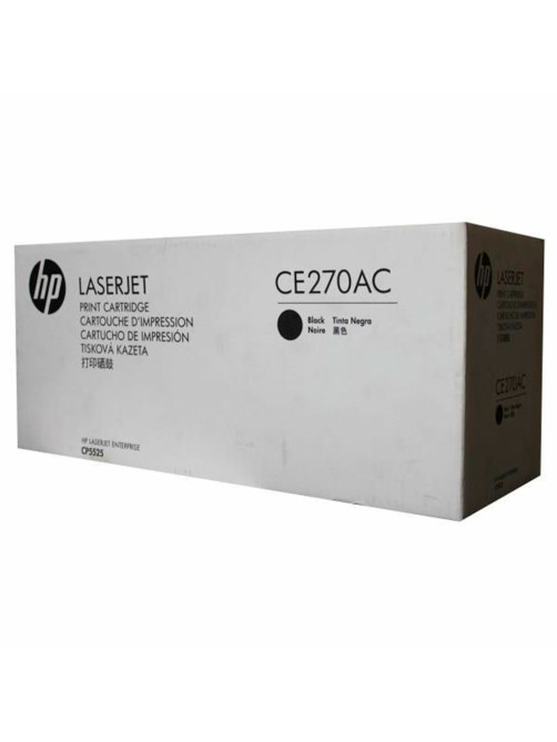 Картридж лазерный HP (CE270A) Color LaserJet Enterprise CP5525, №650A, черный, оригинальный, ресурс 13500 страниц
