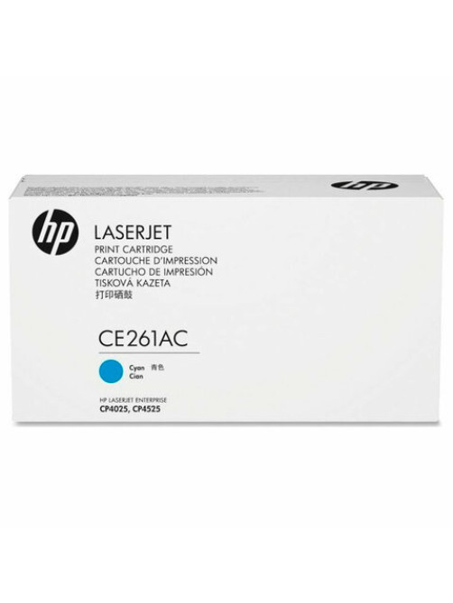 Картридж лазерный HP (CE261A) ColorLaserJet CP4025/4525, №647A, голубой, оригинальный, ресурс 11000 страниц