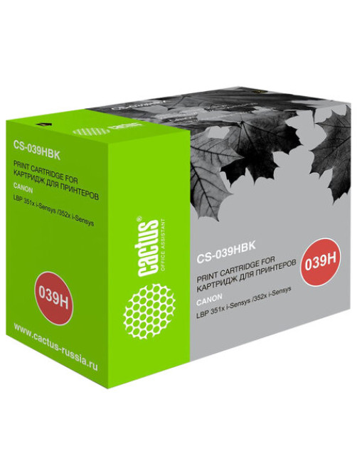 Картридж лазерный CACTUS (CS-039HBK) для Canon i-Sensys LBP 351x /352x, ресурс 25000 страниц