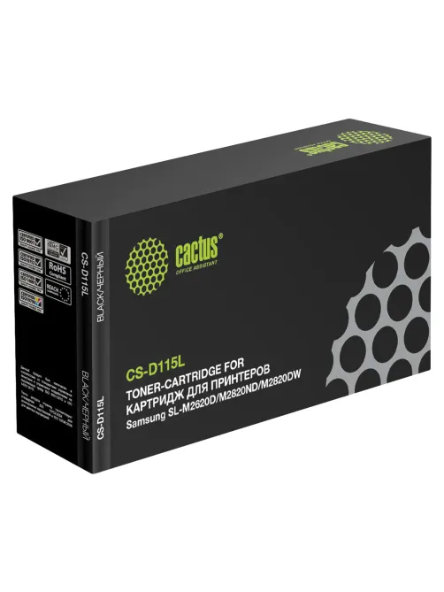 Картридж лазерный CACTUS (CS-D115L) для SAMSUNG SL-M2620D/M2820ND/M2820DW, ресурс 3000 стр.